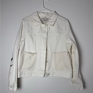 Scotch & Soda Denim Utility Jacket Embroidered Size Medium